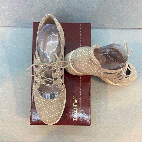 Beautifeel Orion/ Tahini Polka Dot Print Suede - Picture 4 of 6